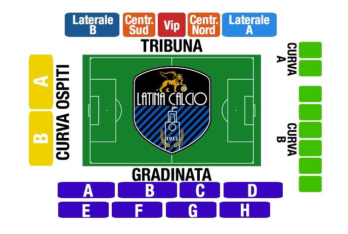 LO STADIO IN SETTORI LO STADIO IN SETTORI